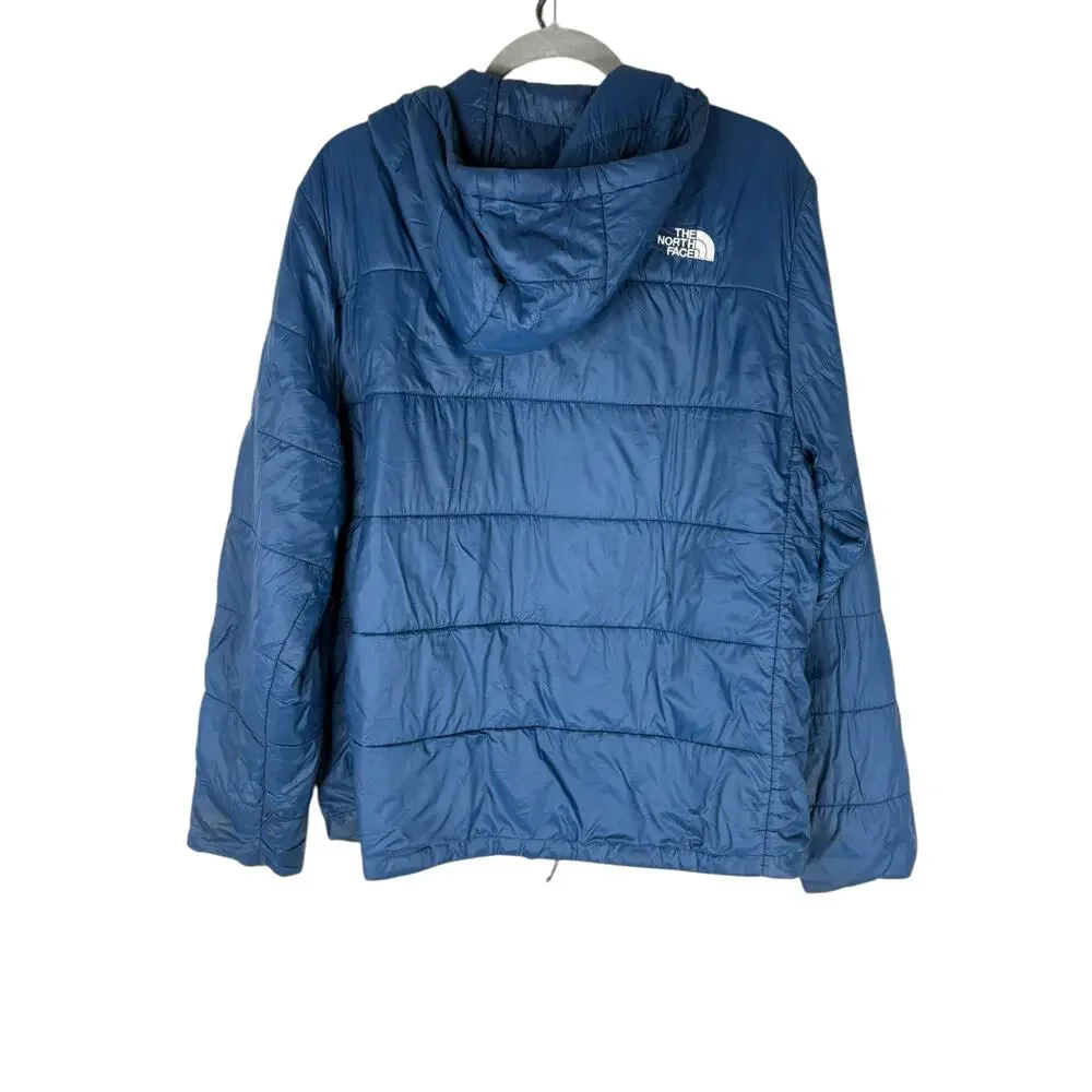 The North Face Mens Hooded Puffer Jacket Full Zip Outdoor Winter Gorpcore L